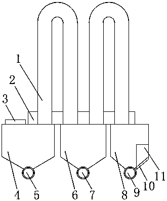 Heat exchanger of indirect hot-blast stove