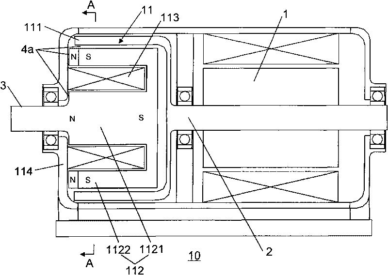 Electromagnetic-coupling excitation speed regulator