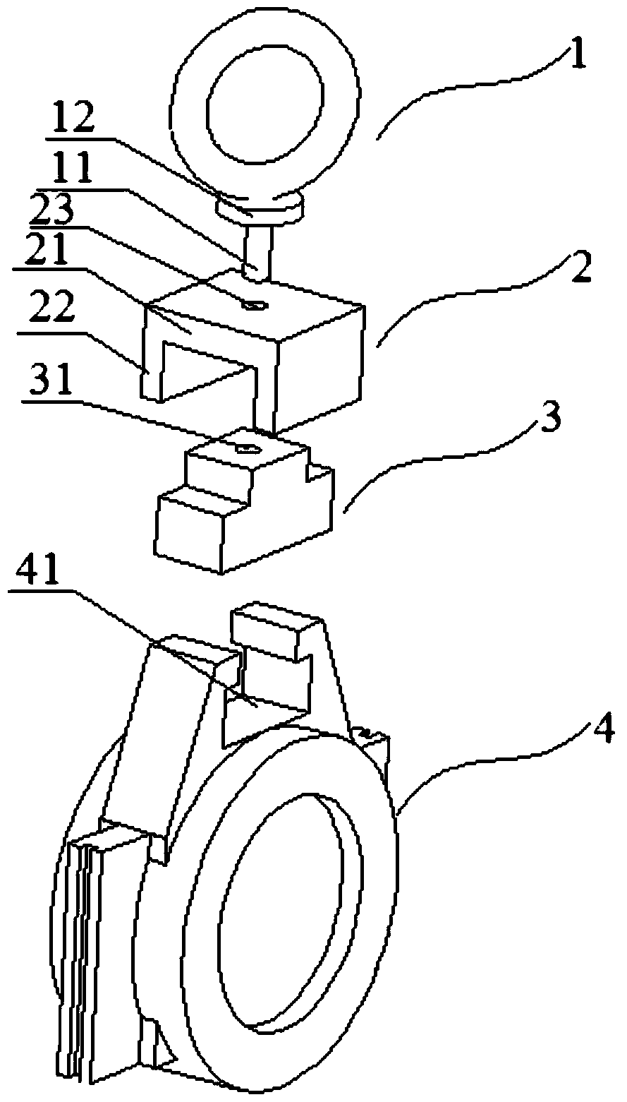 A hoisting tool for a large-diameter gate valve plate used in a nuclear power plant