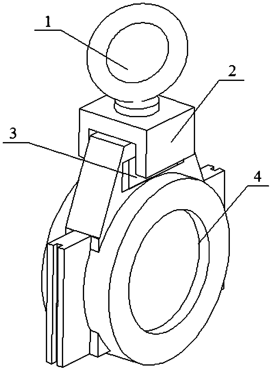 A hoisting tool for a large-diameter gate valve plate used in a nuclear power plant