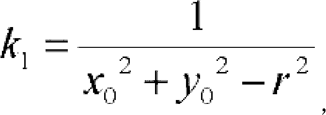 Method utilizing curve-fitting to calibrate radial distortion of camera