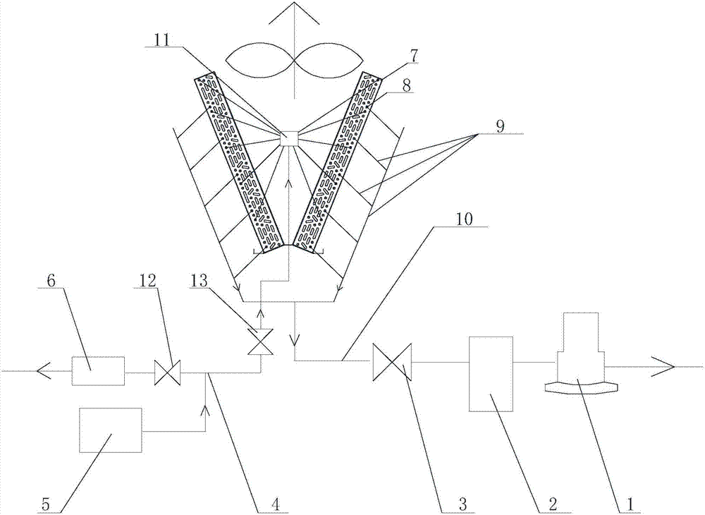 Absorption-type unit concentrated solution bypass defrosting device