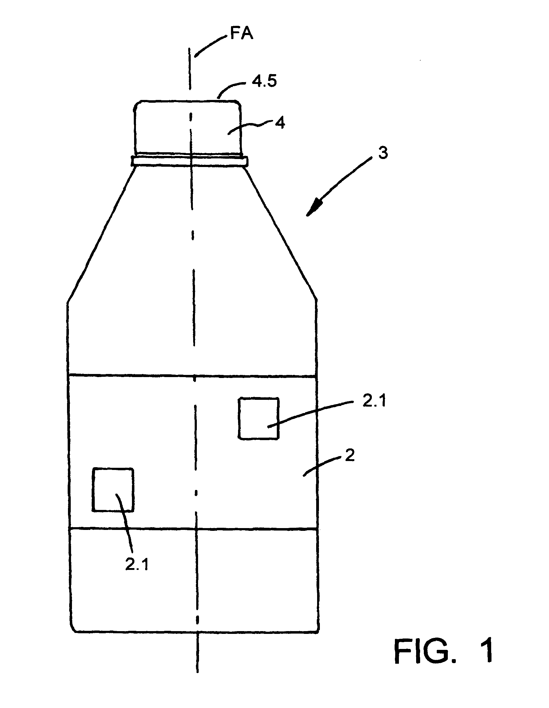 Method and device for labeling containers