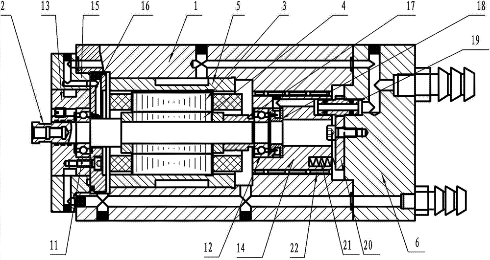 Internal grinding electric spindle