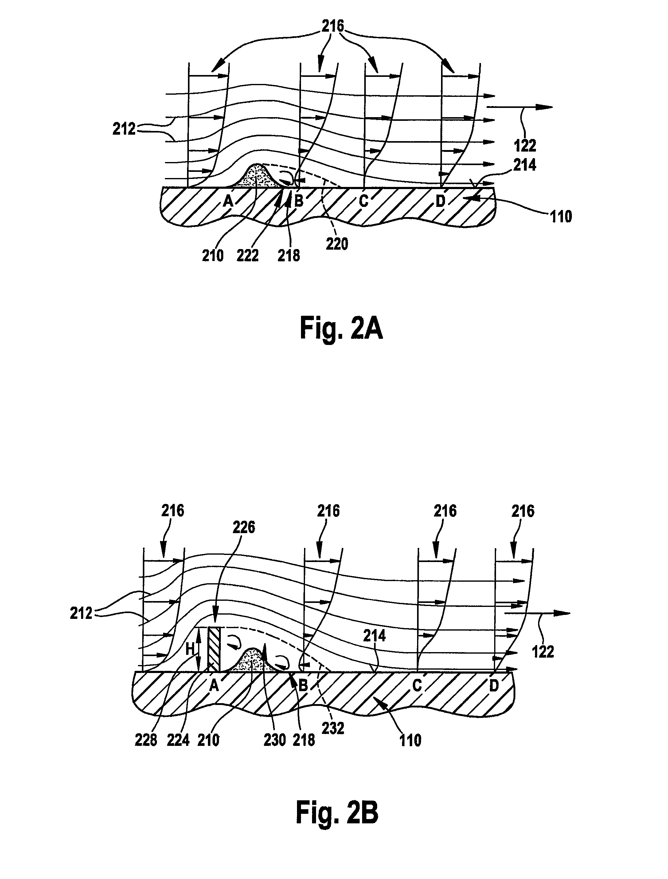 Hot-film air-mass meter having a flow separating element