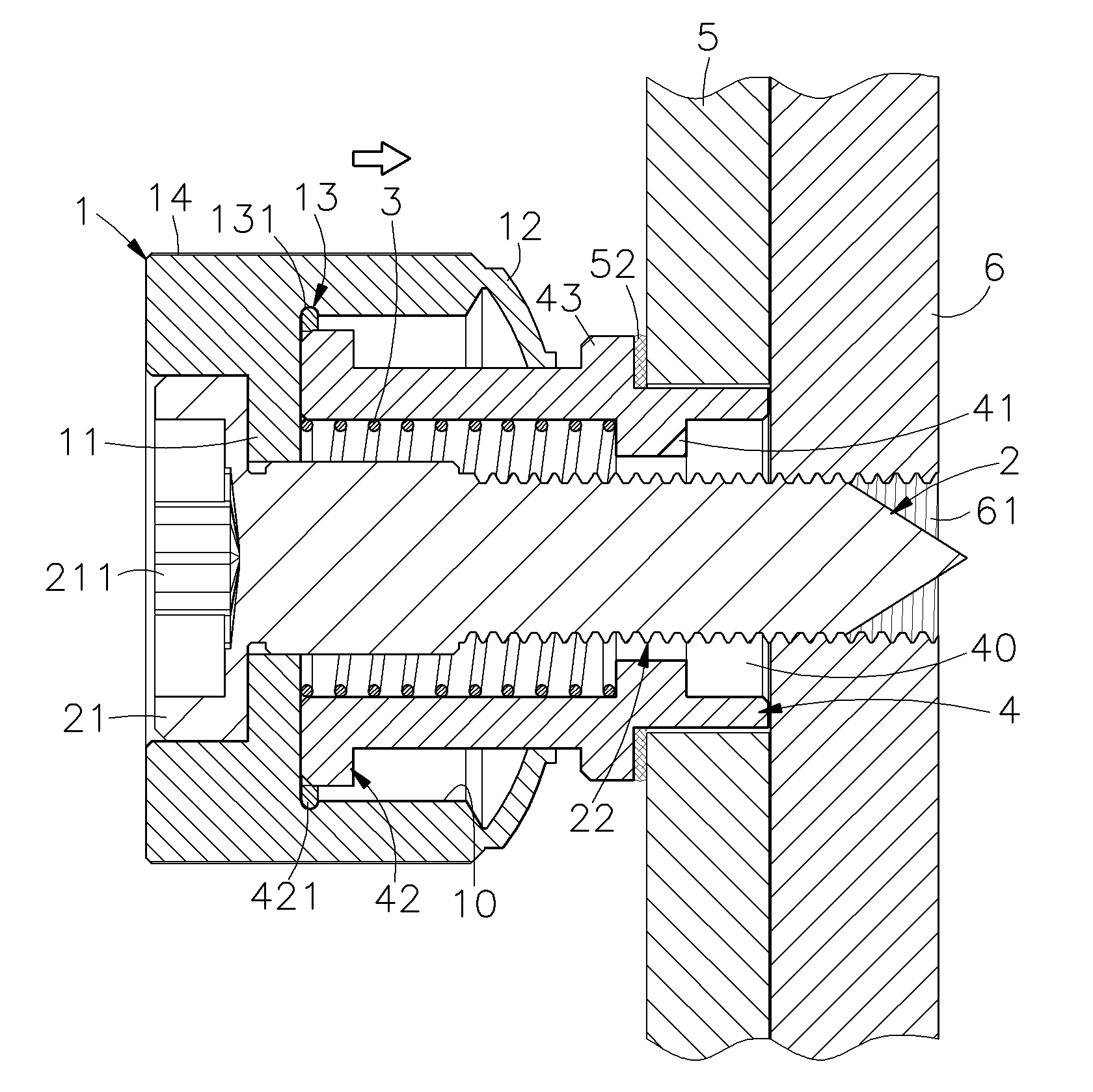 Quick-positioning screw assembly