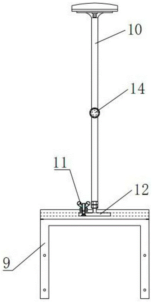 Artillery body tube measuring device based on Beidou radio navigation satellite system (RNSS)