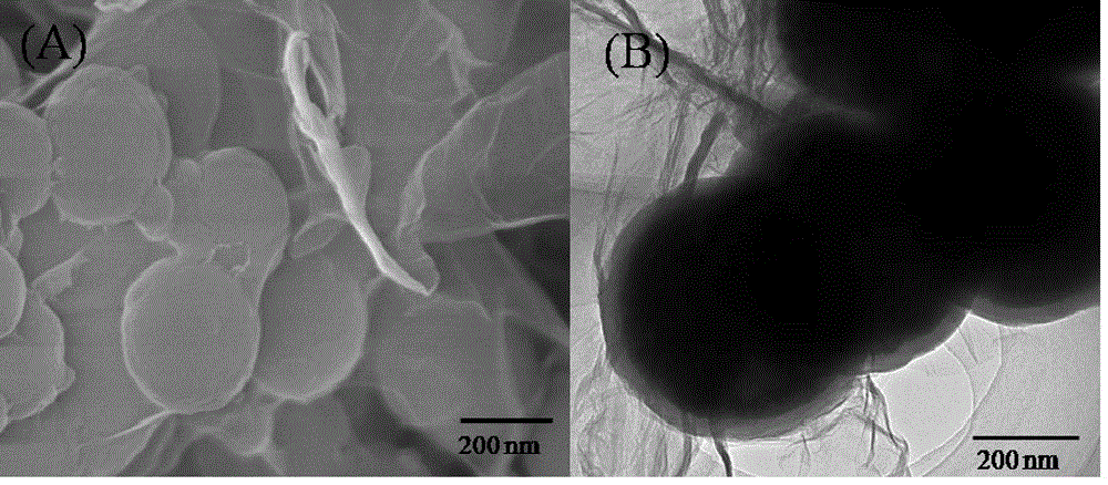 Graphene oxide covalently bonded and coated magnetic nanoparticle composite material and preparation method thereof