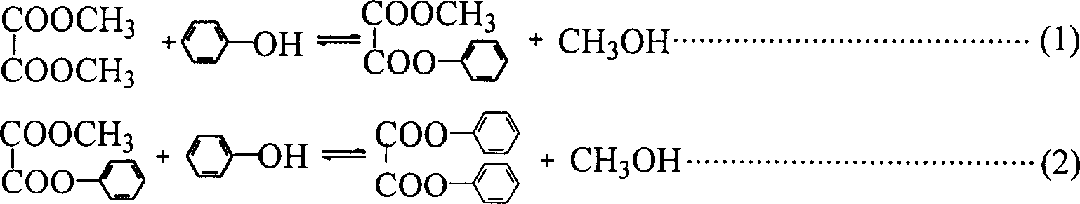 Preparation method of methyl phenyl oxalate and phenostal