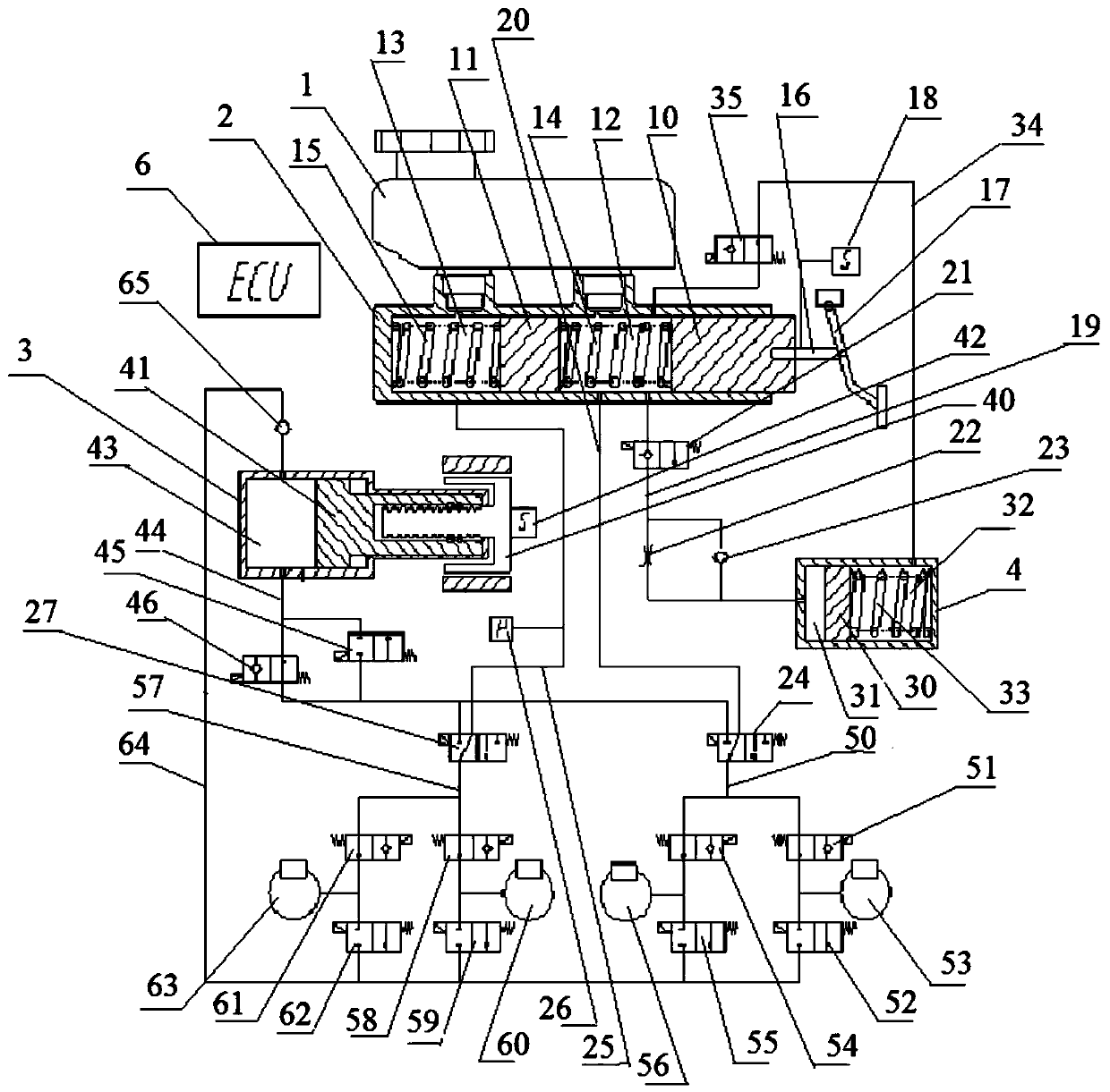 Integrated electronic hydraulic brake system