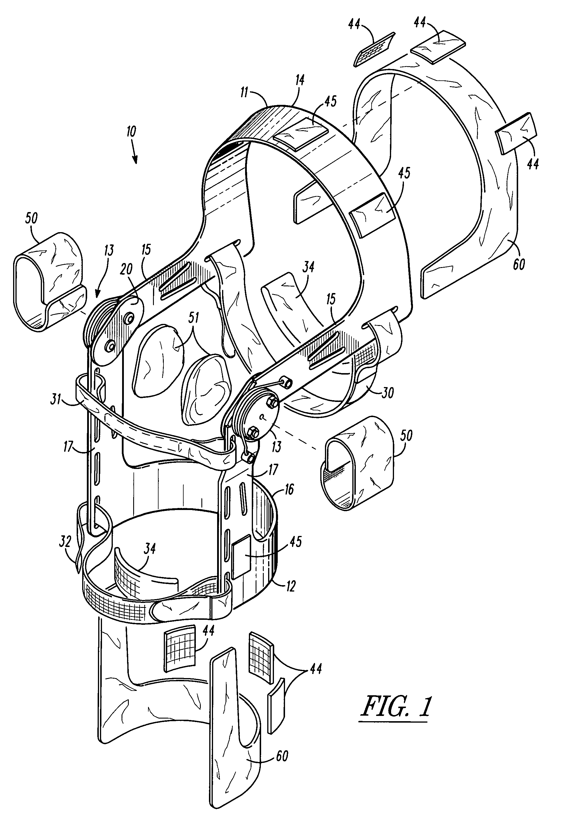 Method, apparatus, and system for bracing a knee