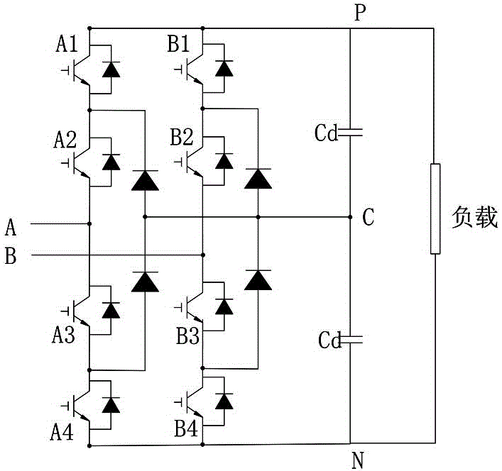 Driver of three-level IGBT power module and control method thereof