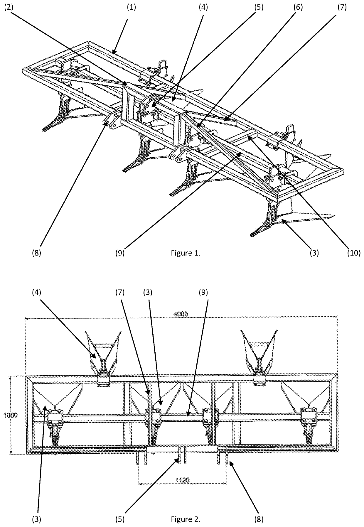 Soil loosening and furrower assemblies and a bed renovator therefor