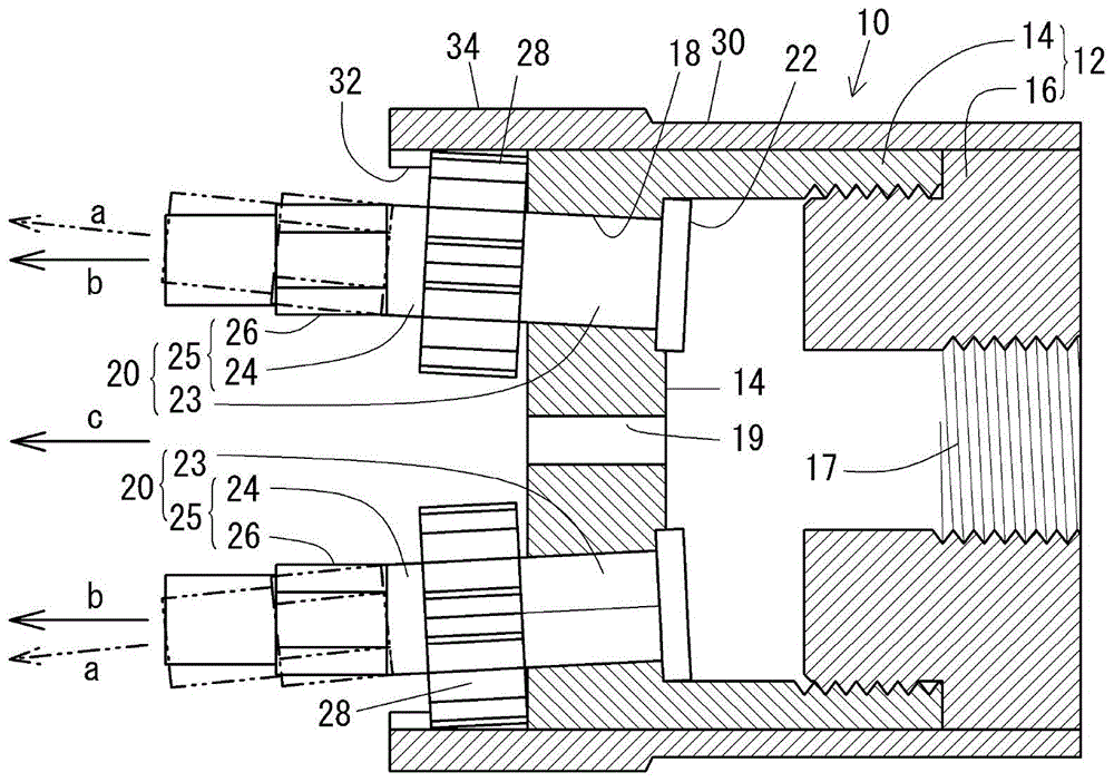 Nozzle device