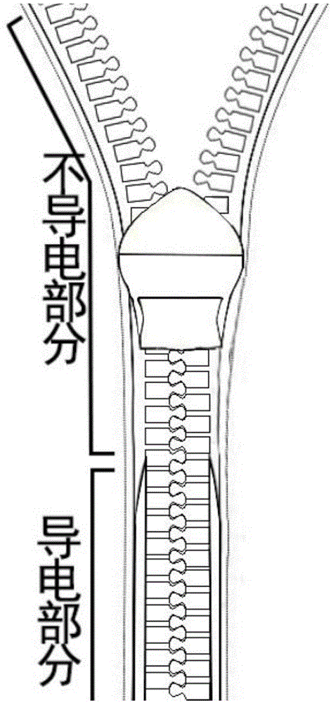 Signal transmission zipper based anti-theft pre-warning system