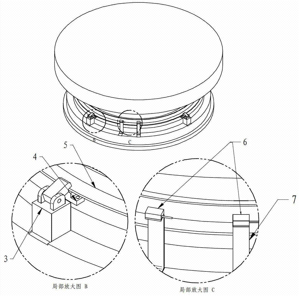 Large-moment direct-drive plane rotary platform device