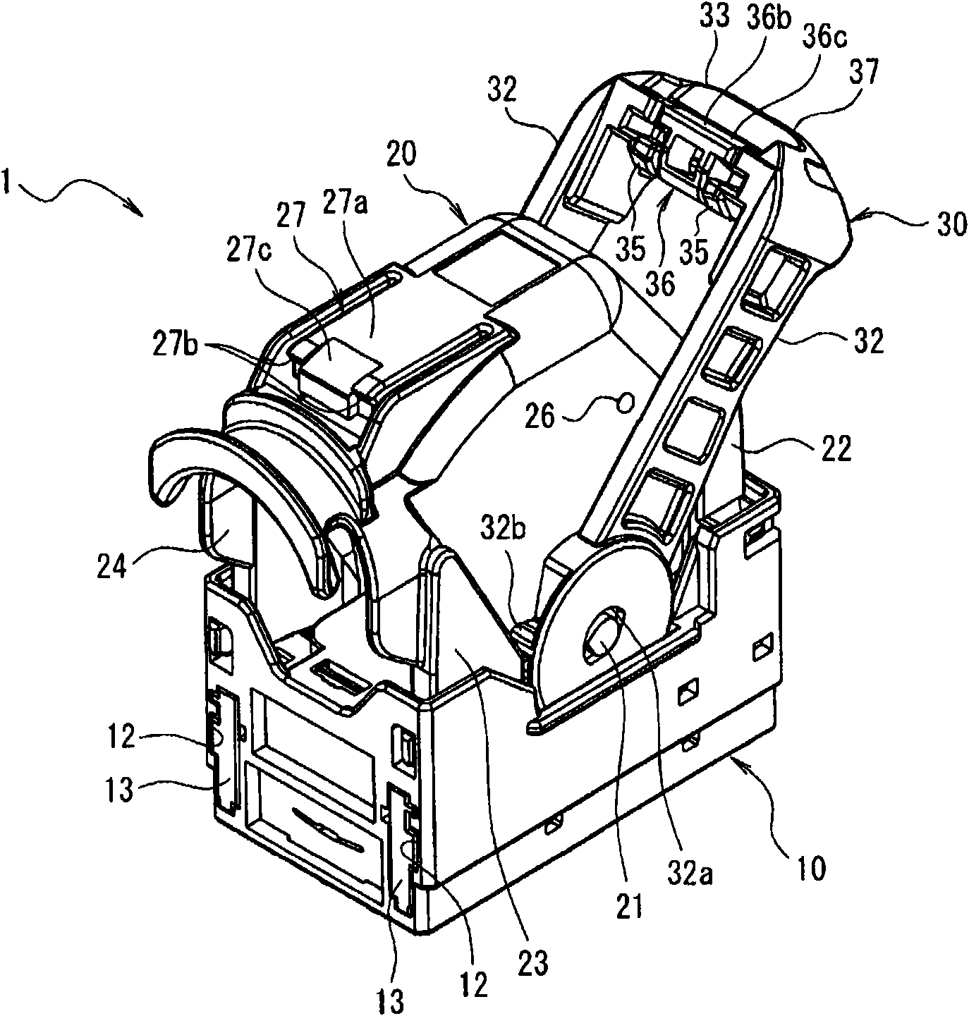 Lever-type connector