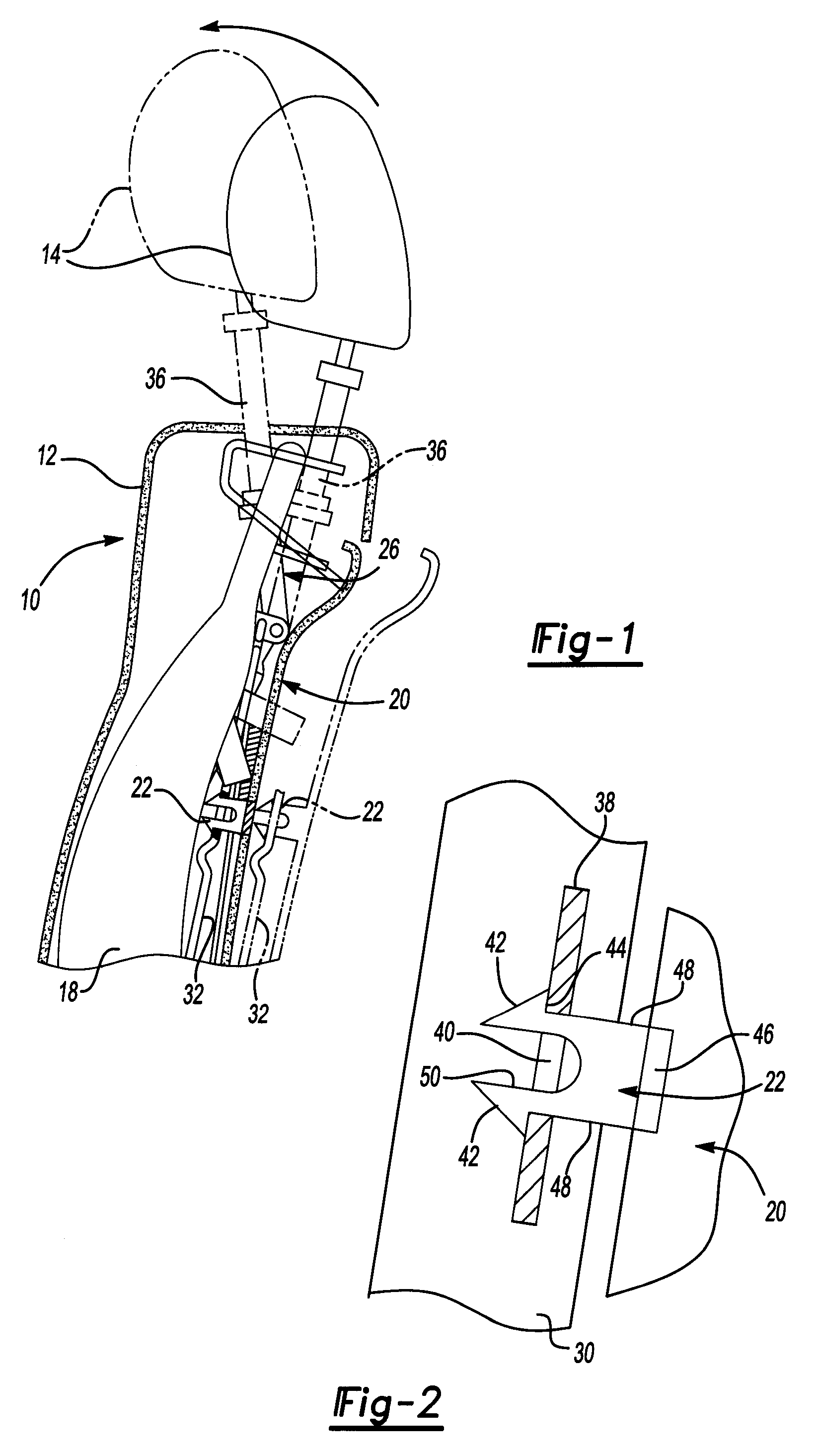 Actuatable back panel for a vehicle seat