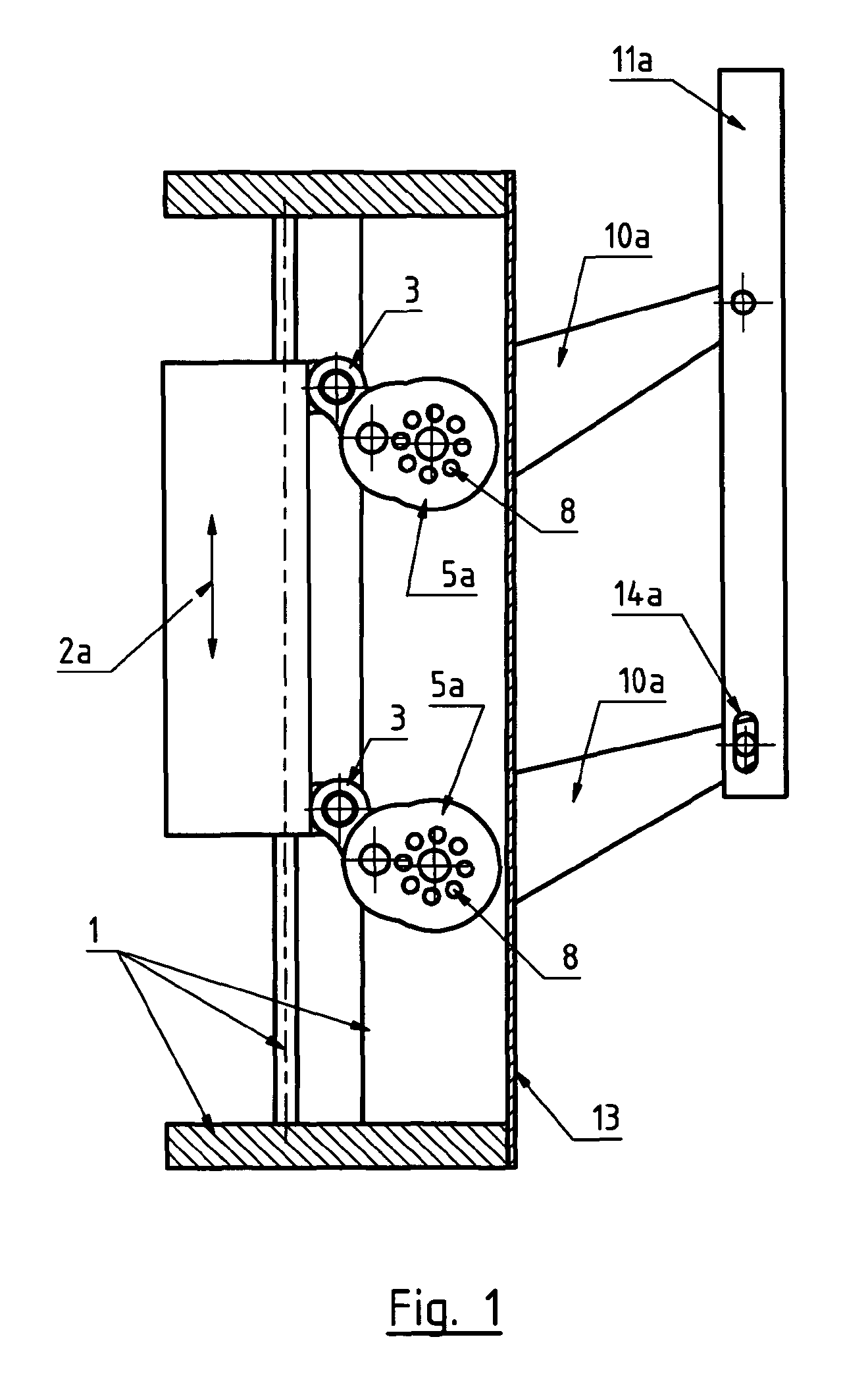 Gripper mechanism with two drive shafts per gripping finger