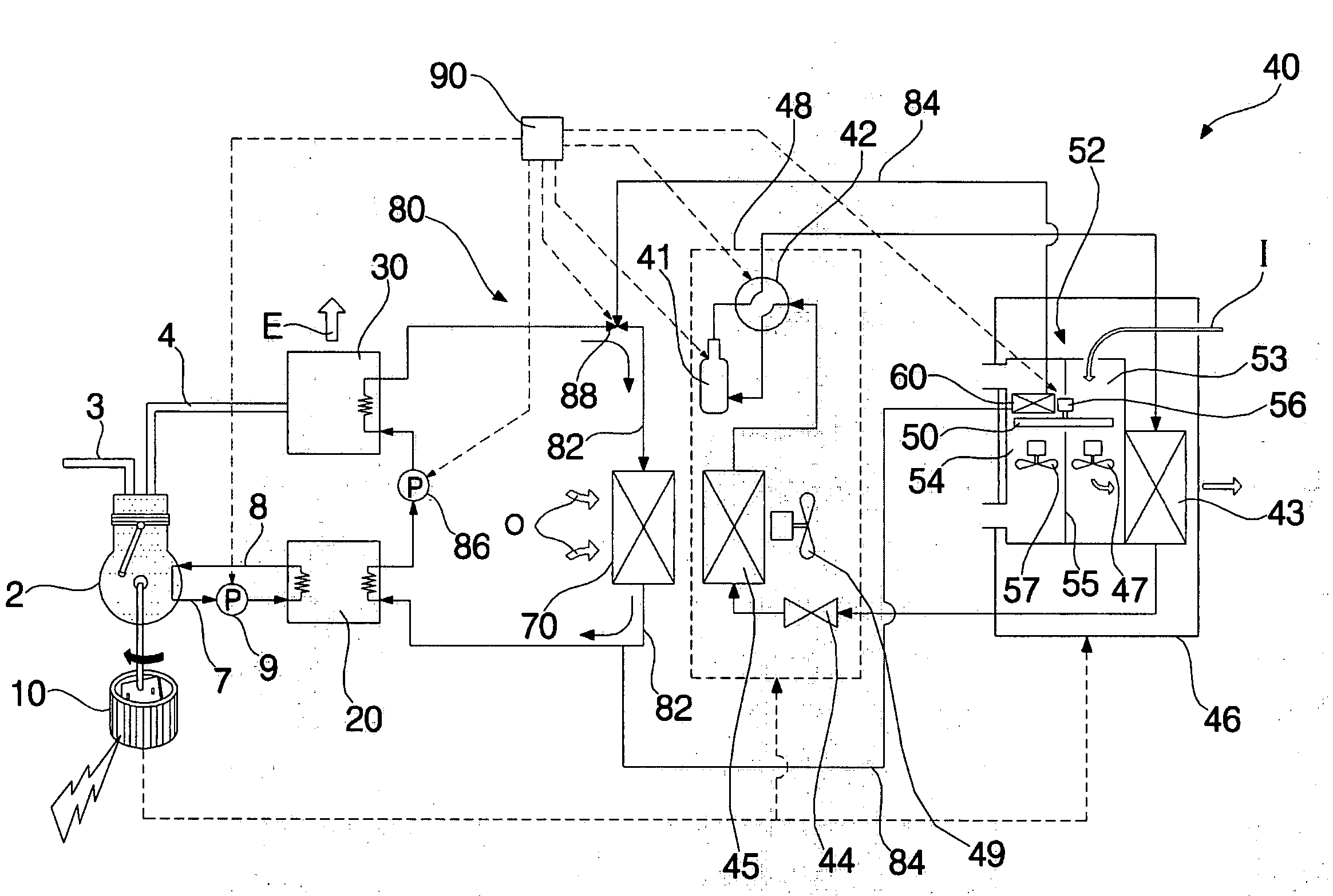 Electricity generating and air conditioning system with dehumidifier