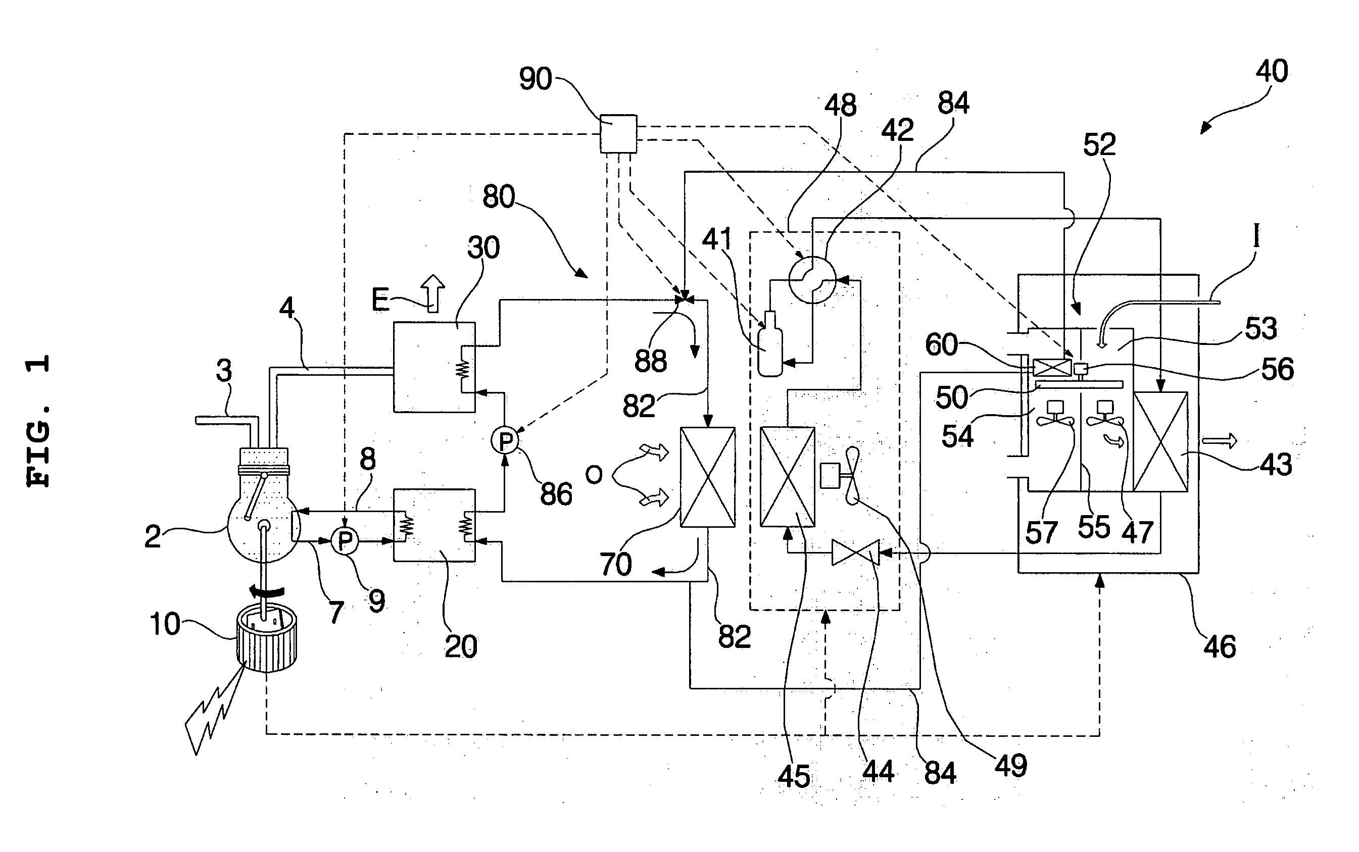 Electricity generating and air conditioning system with dehumidifier