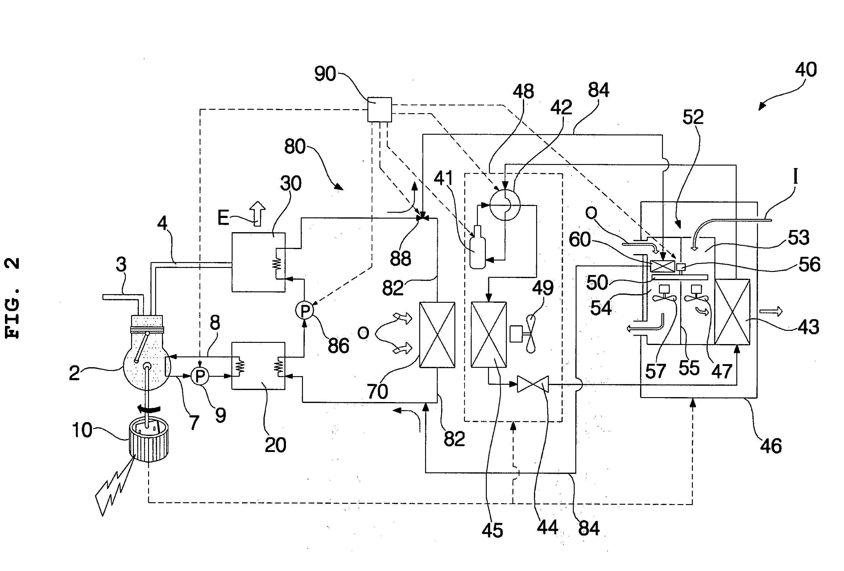 Electricity generating and air conditioning system with dehumidifier