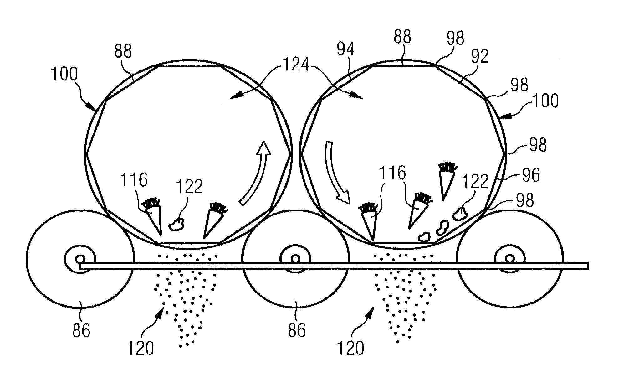 Soil plug processing mechanism