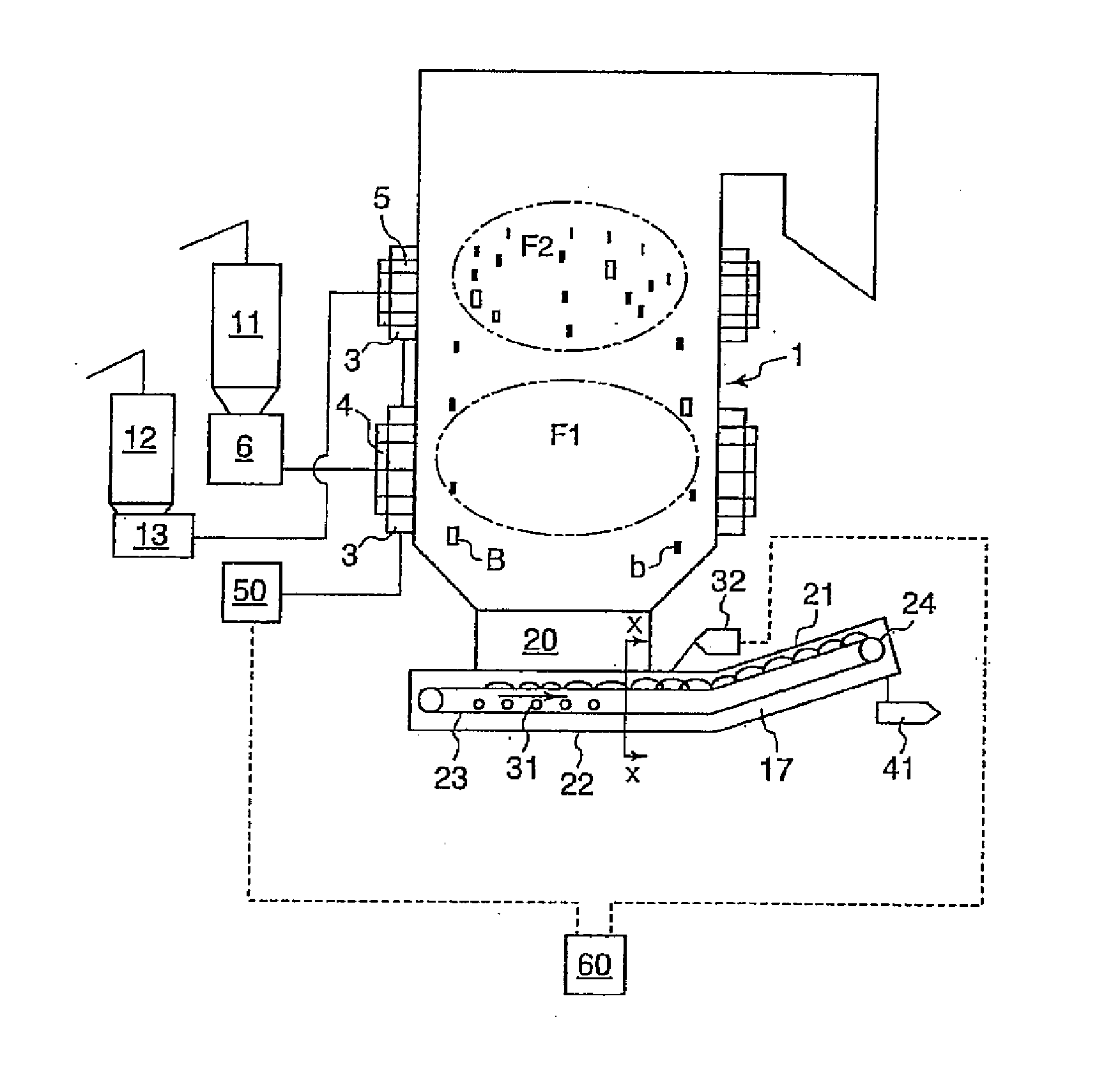 Biomass-mixed-firing pulverized coal fired boiler and operation method of the boiler