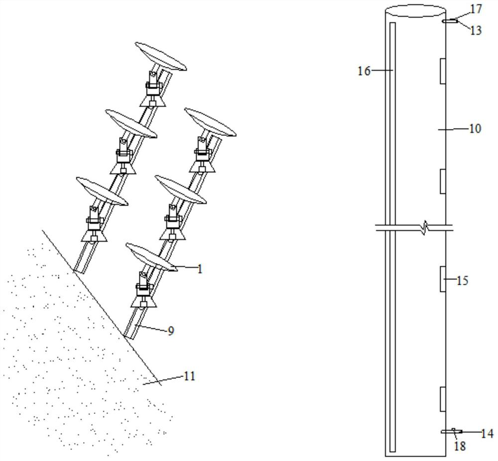 Reflective heat collection and energy storage type photo-thermal heating device for northern countryside