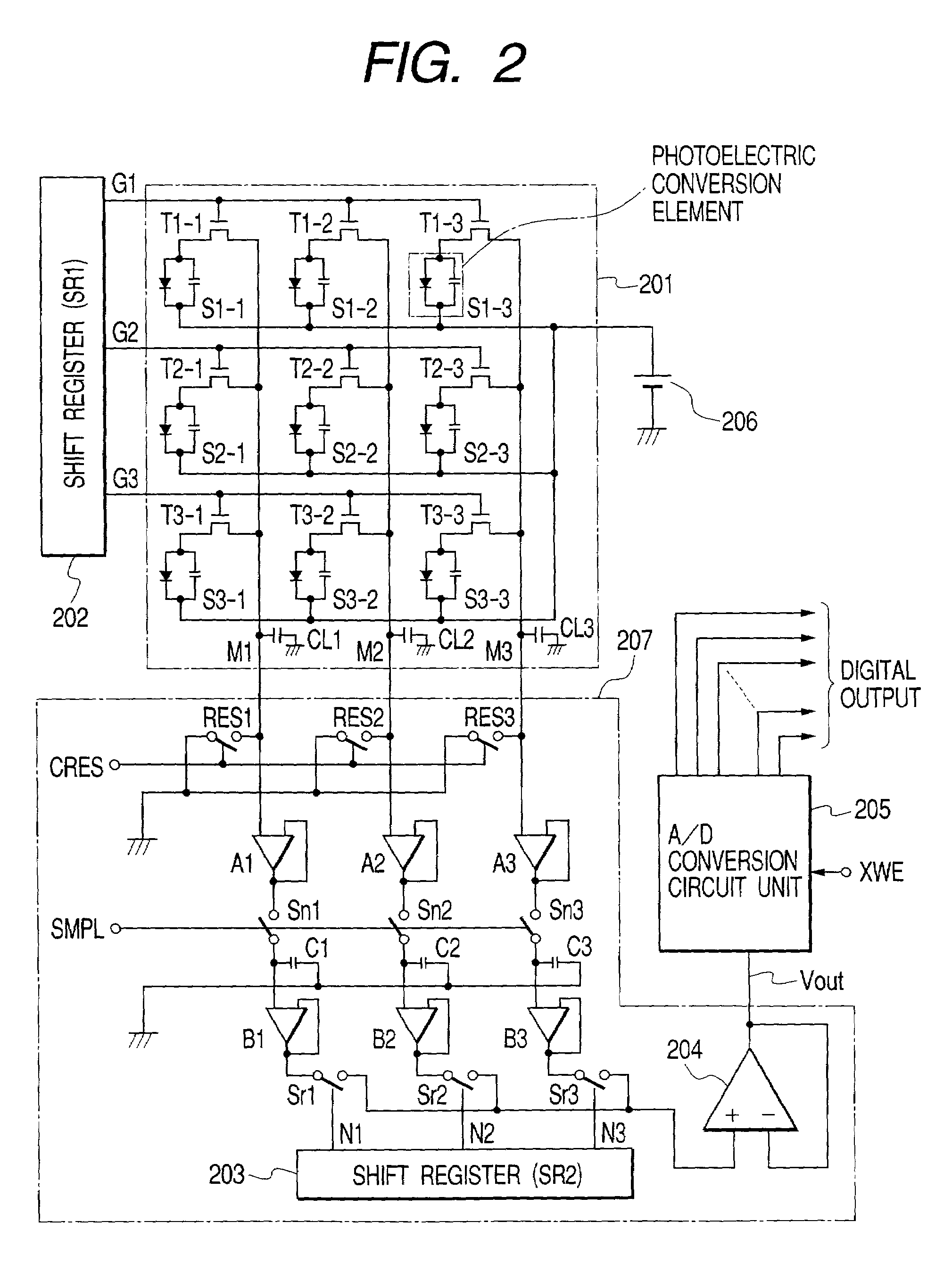 Idle read of conversion element in radiation image pick-up apparatus