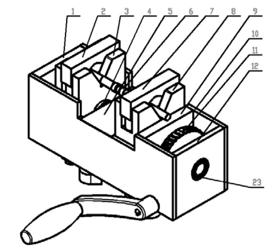 Device for welding slim tubes with six degree of freedom constrained after being centered and butted