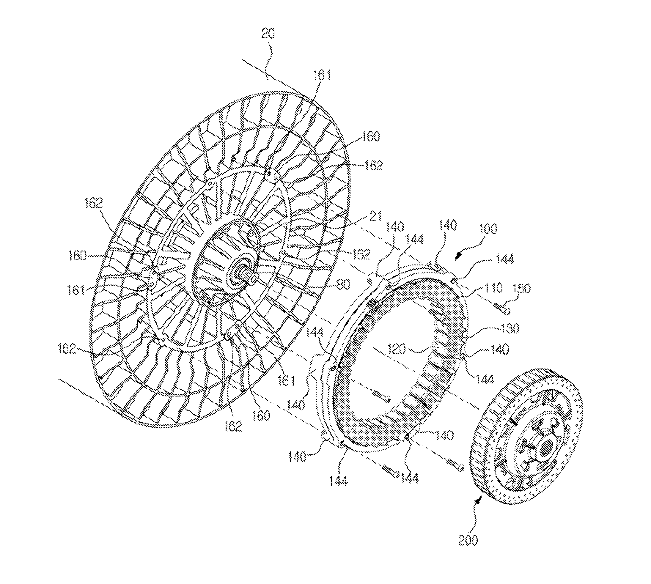 Motor and washing machine having the same