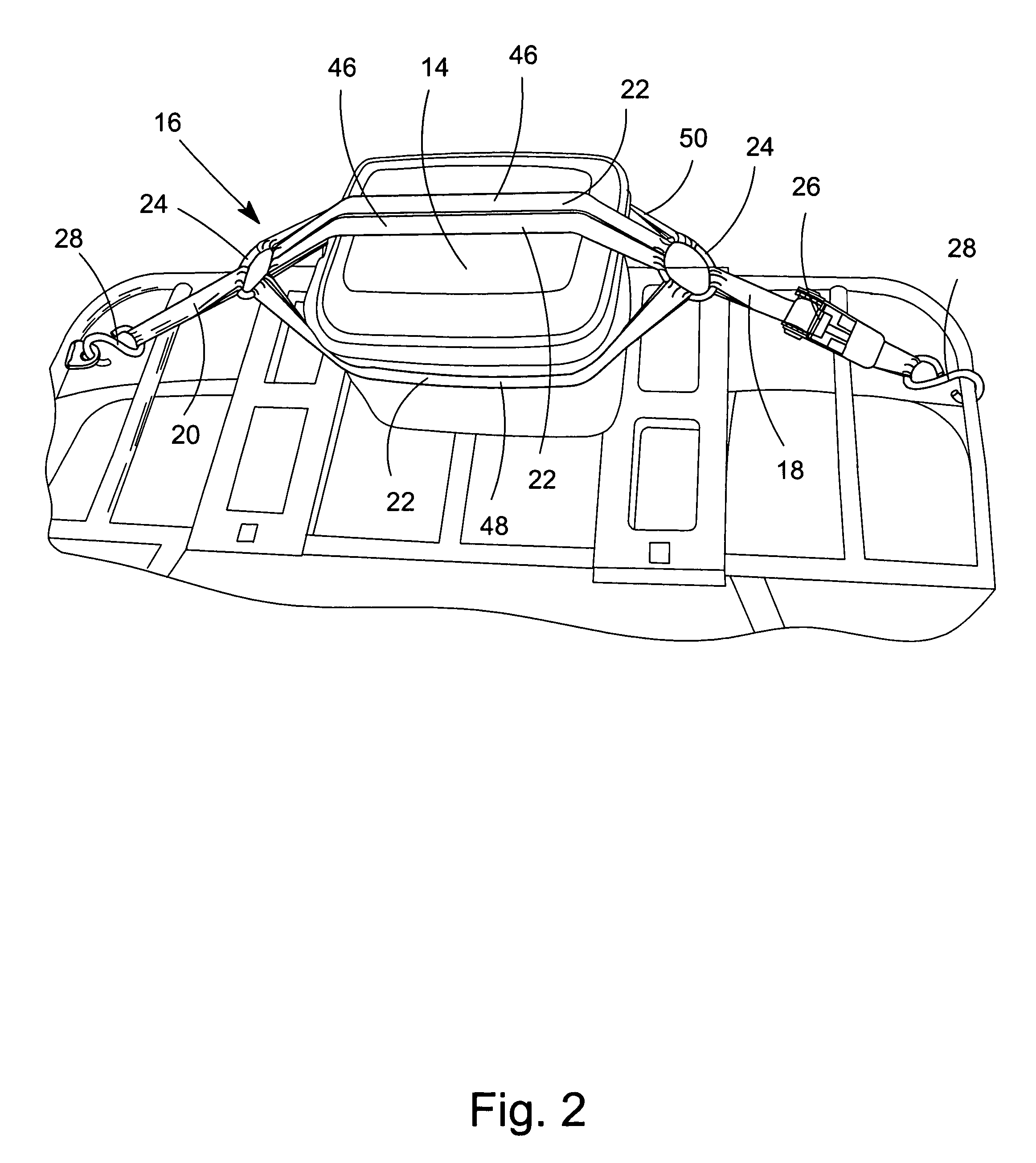 Tie down harness