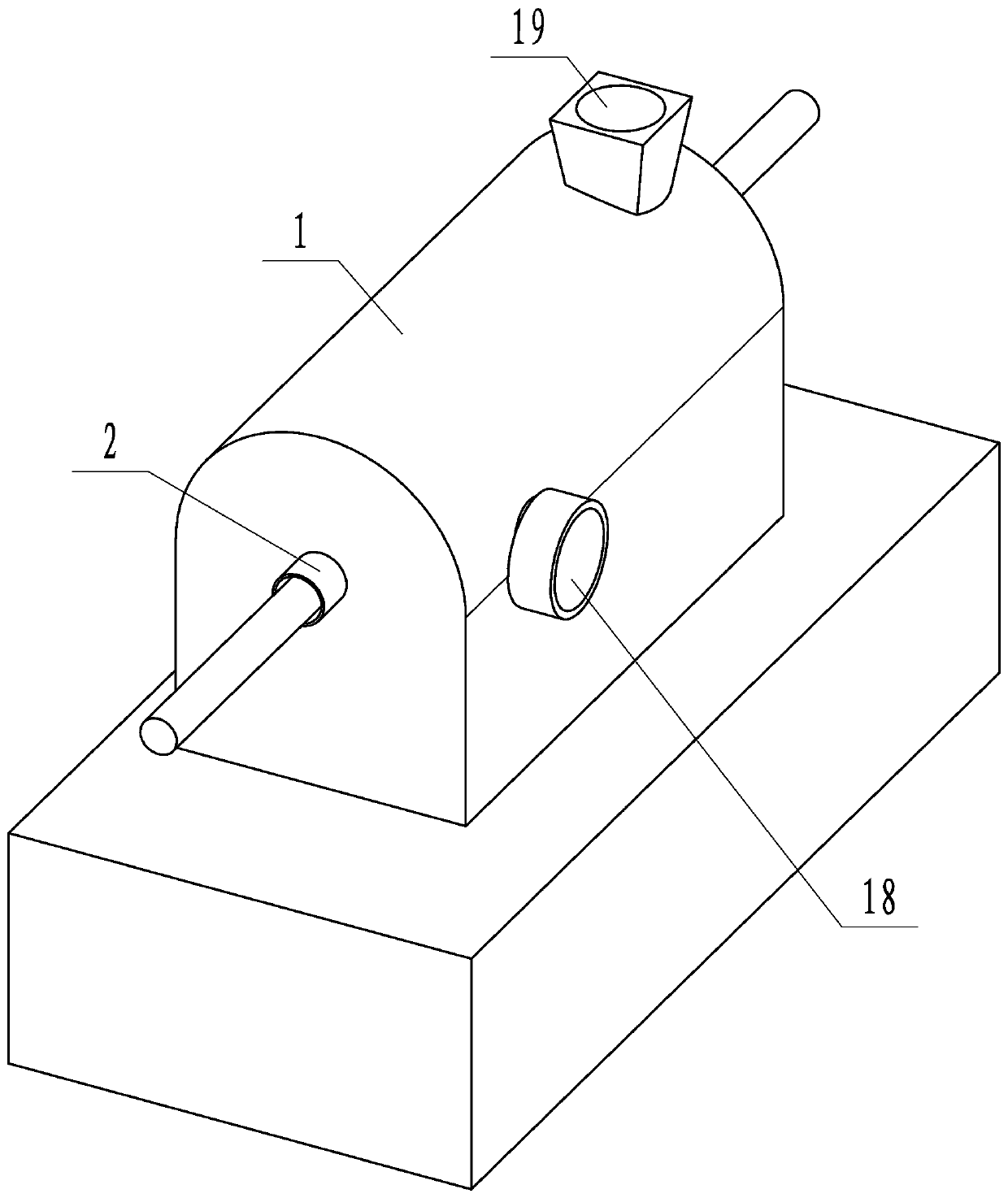 A reprocessing device for construction waste steel bars