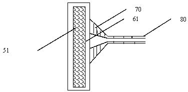 Device for measuring internal pressure of vacuum insulating panel and testing method thereof