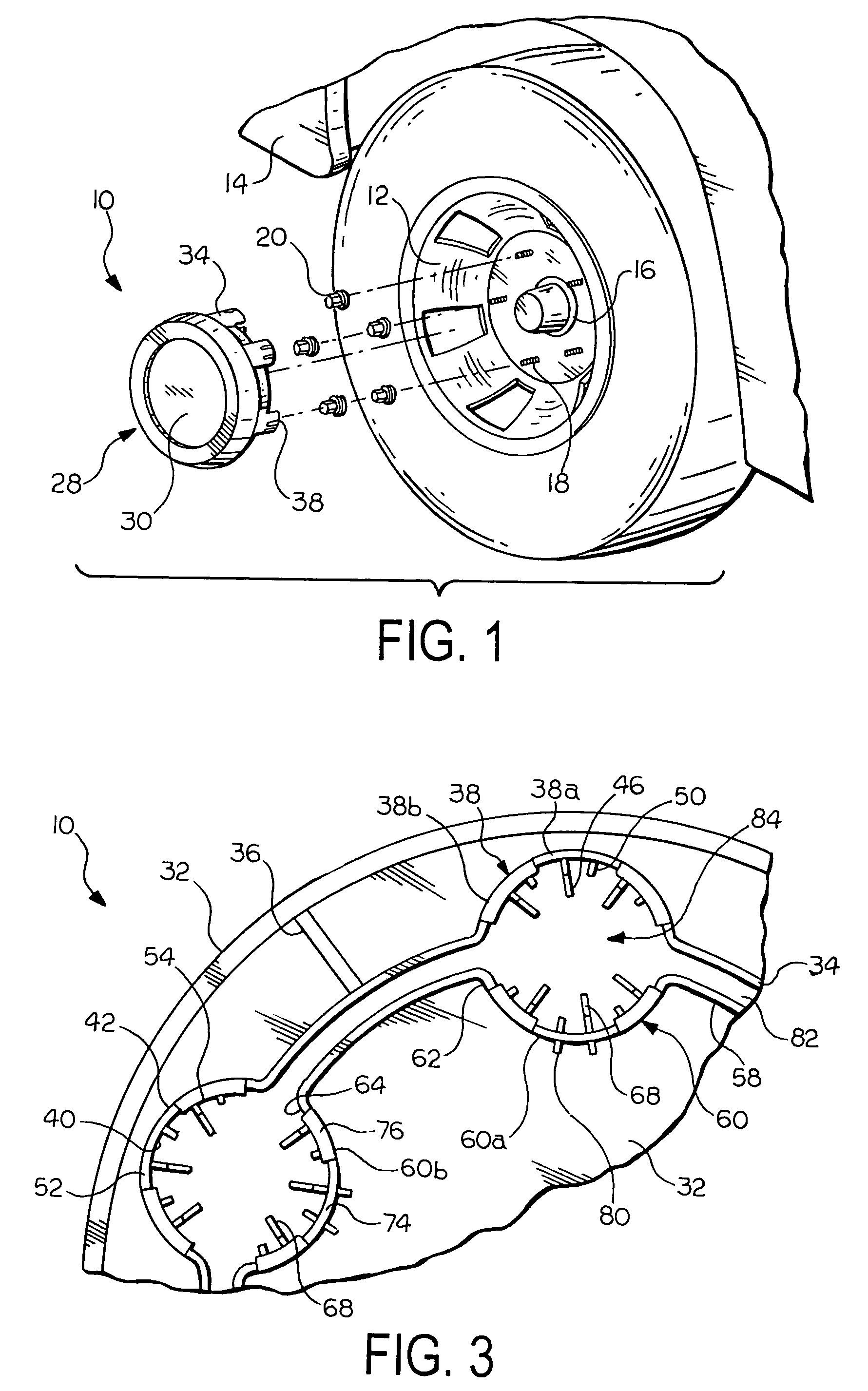 Wheel ornamentation assembly