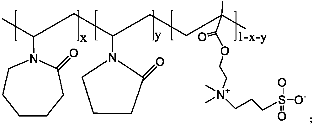 Zwitterion-contained copolymer compounded natural gas hydrate inhibitor and preparation method thereof