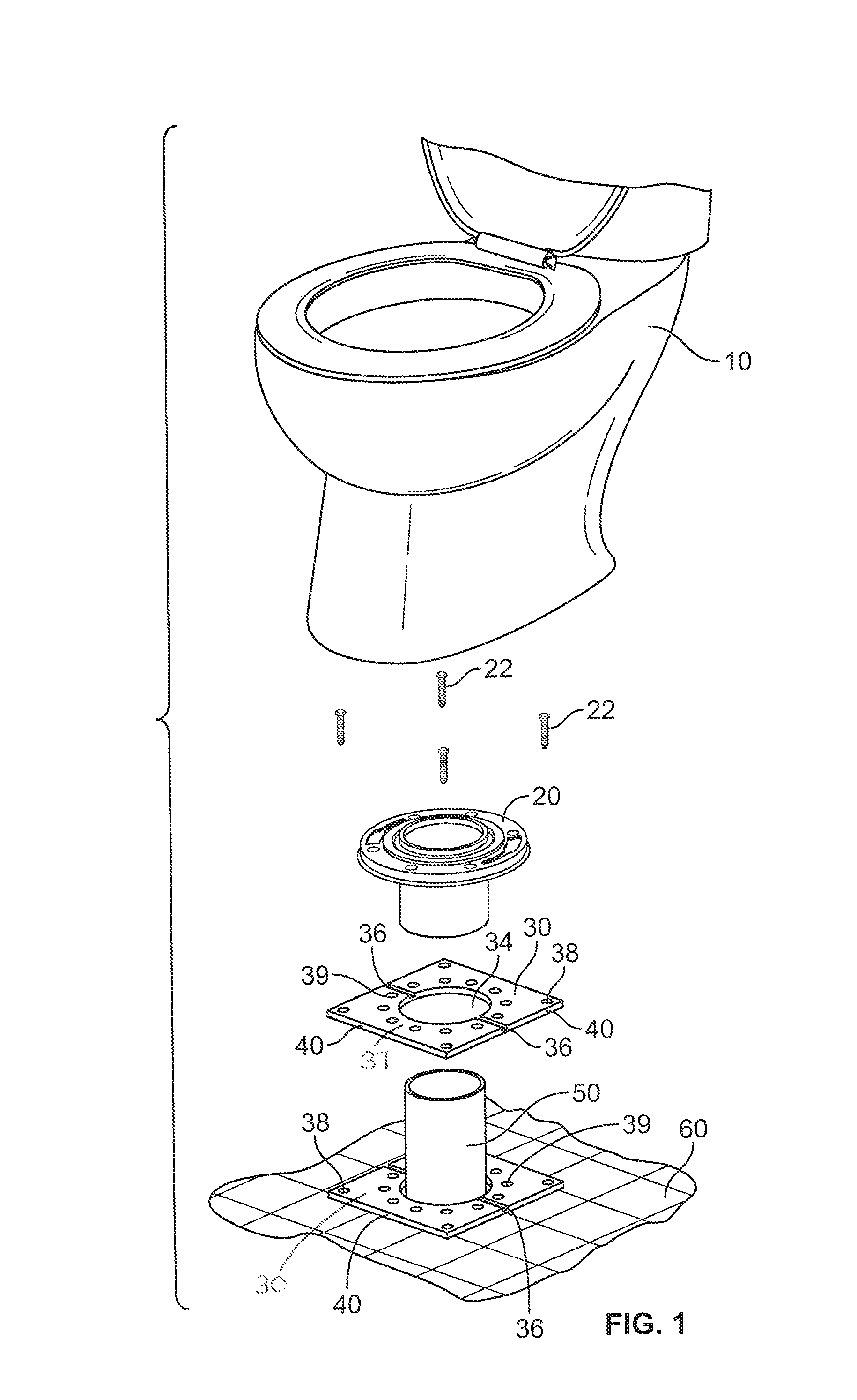 Toilet Closet Flange Support Kit