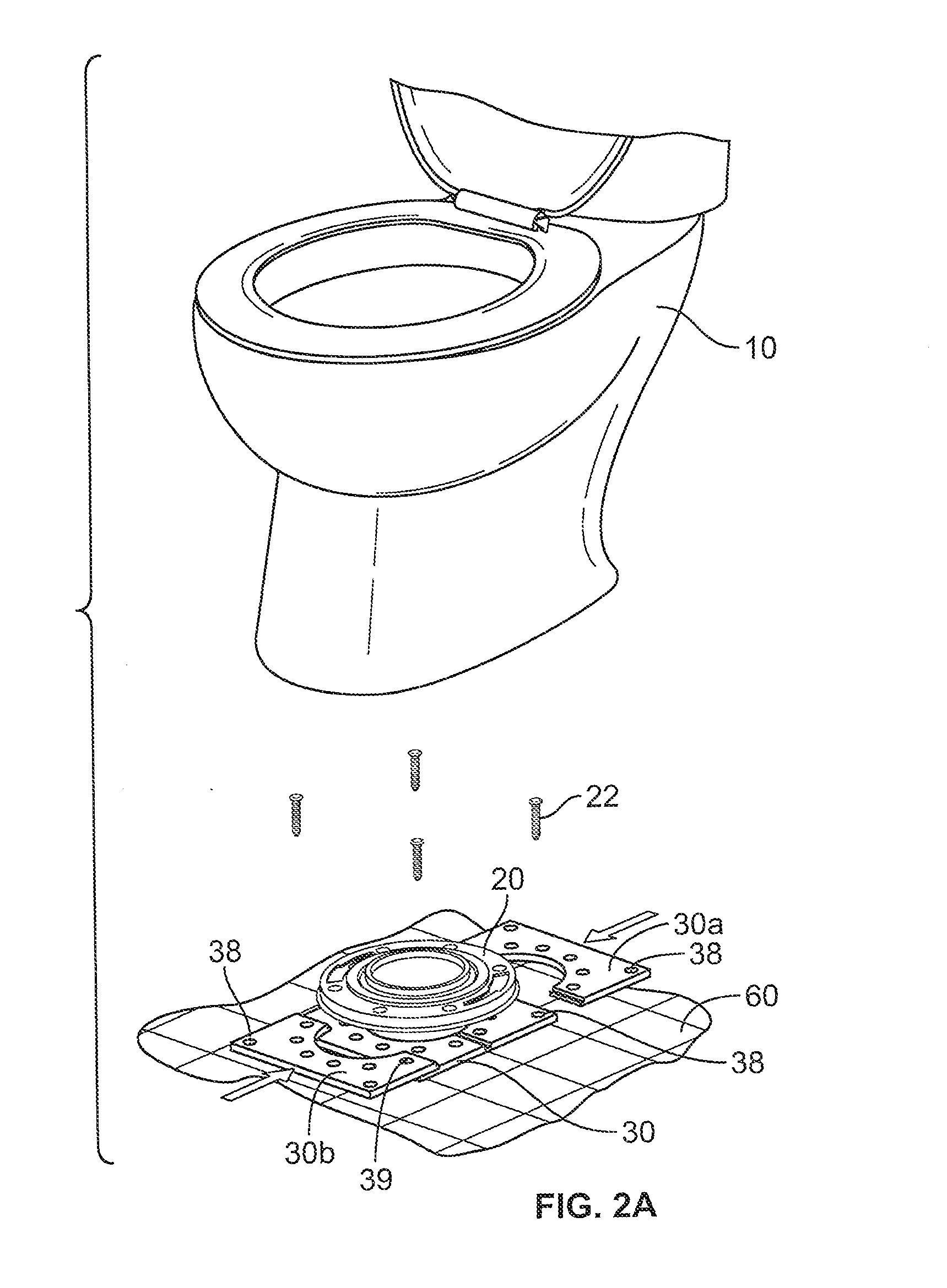 Toilet Closet Flange Support Kit