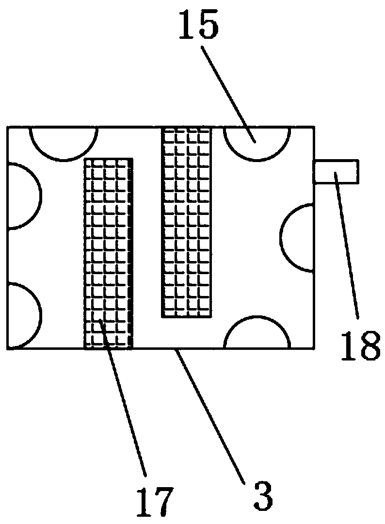 Air dust treating device for chemical plants