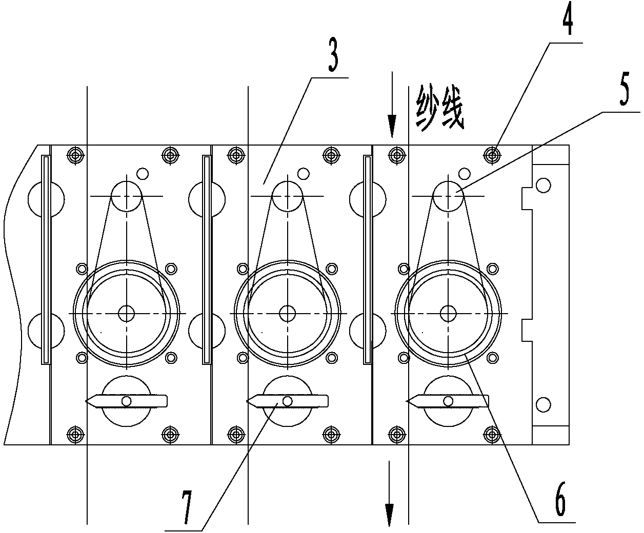 Quick dismounting structure for guide plate of false twist texturing machine