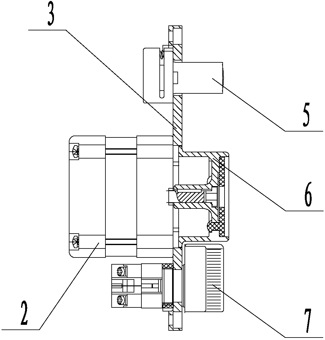 Quick dismounting structure for guide plate of false twist texturing machine