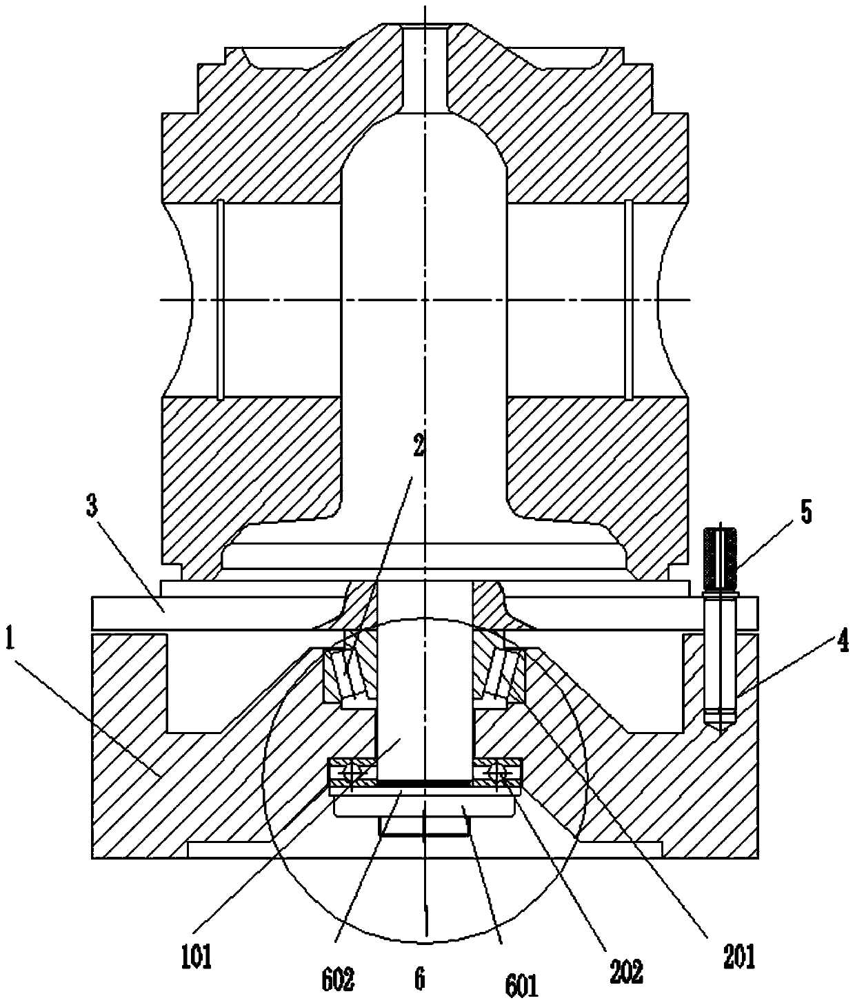 Multifunctional chassis tooling for measuring piston profile with roundness meter and its measuring method