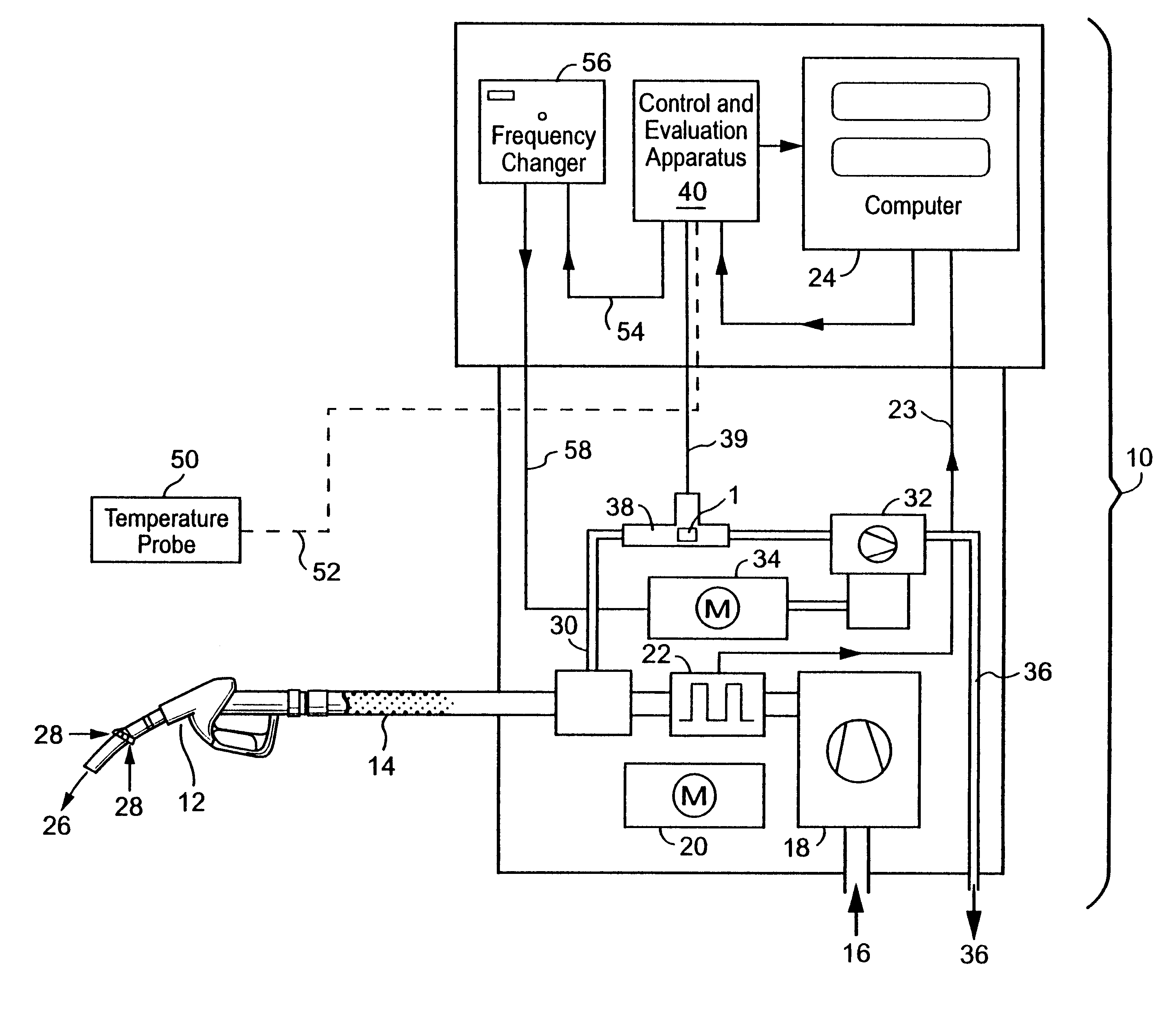 Method of determining the throughflow of a gas mixture