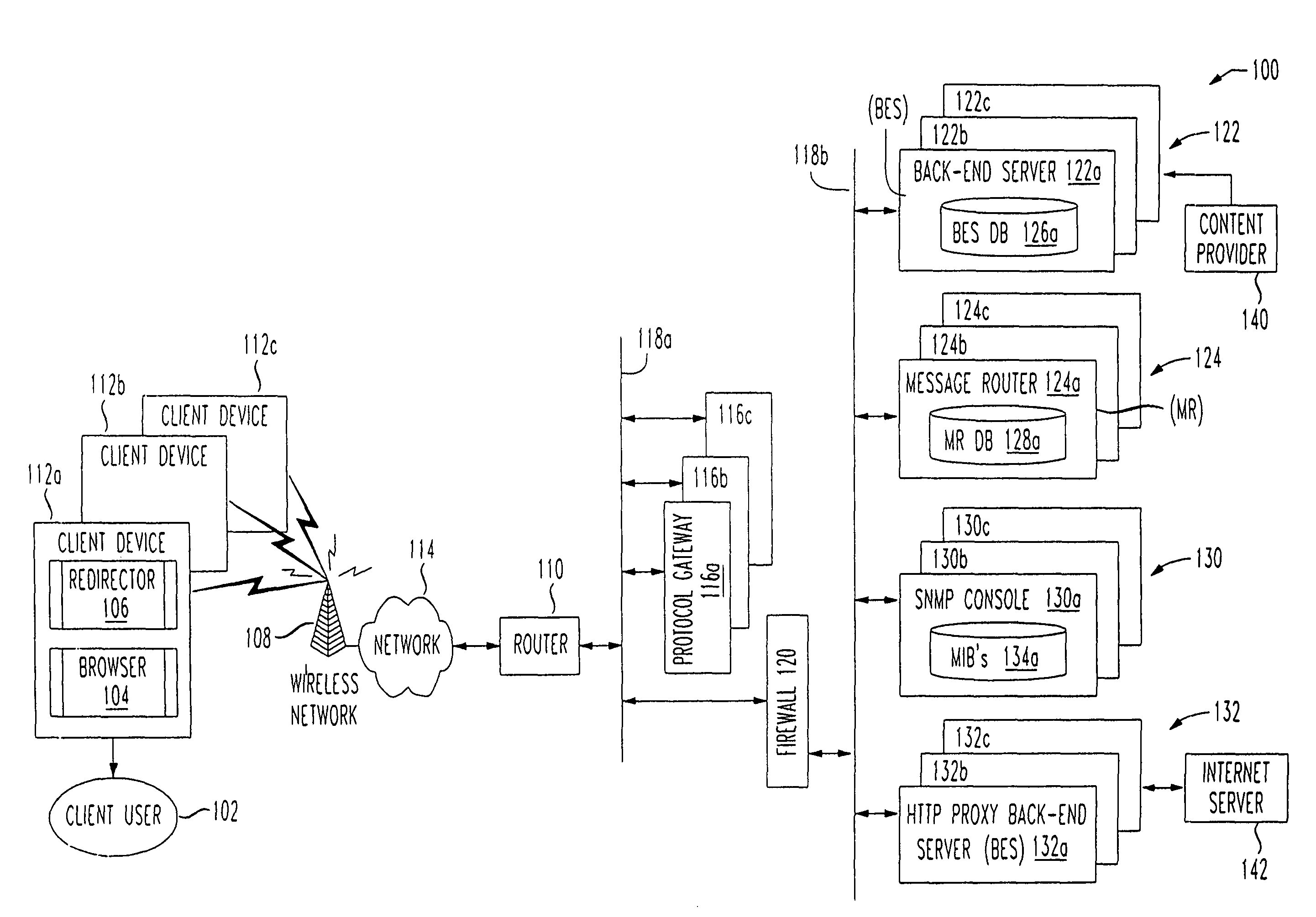 System and method to publish information from servers to remote monitor devices