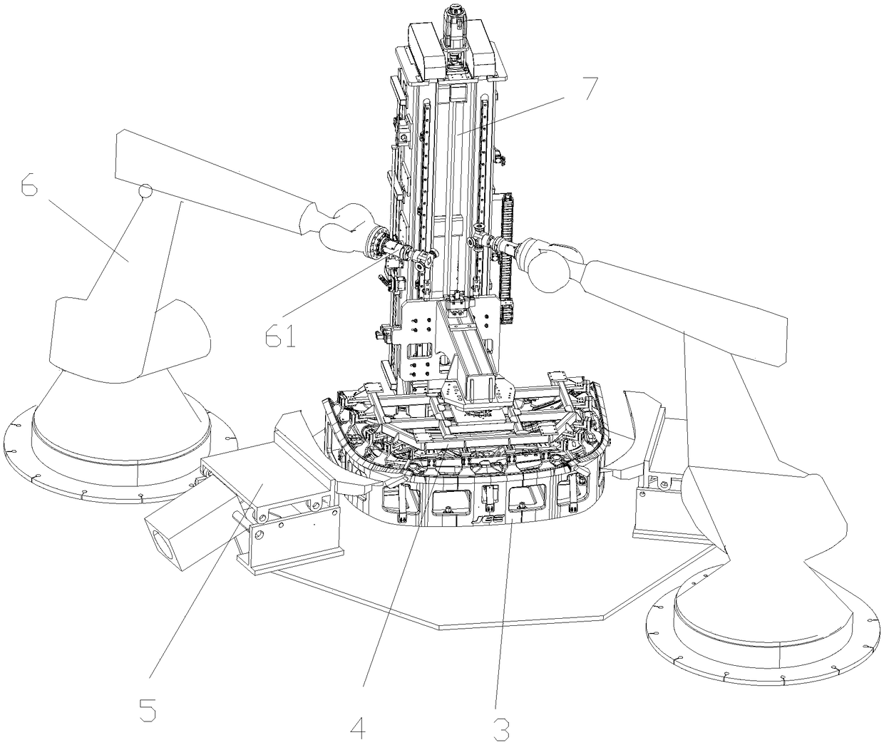 Edge rolling process and device for aluminum alloy door cover with large opening angle