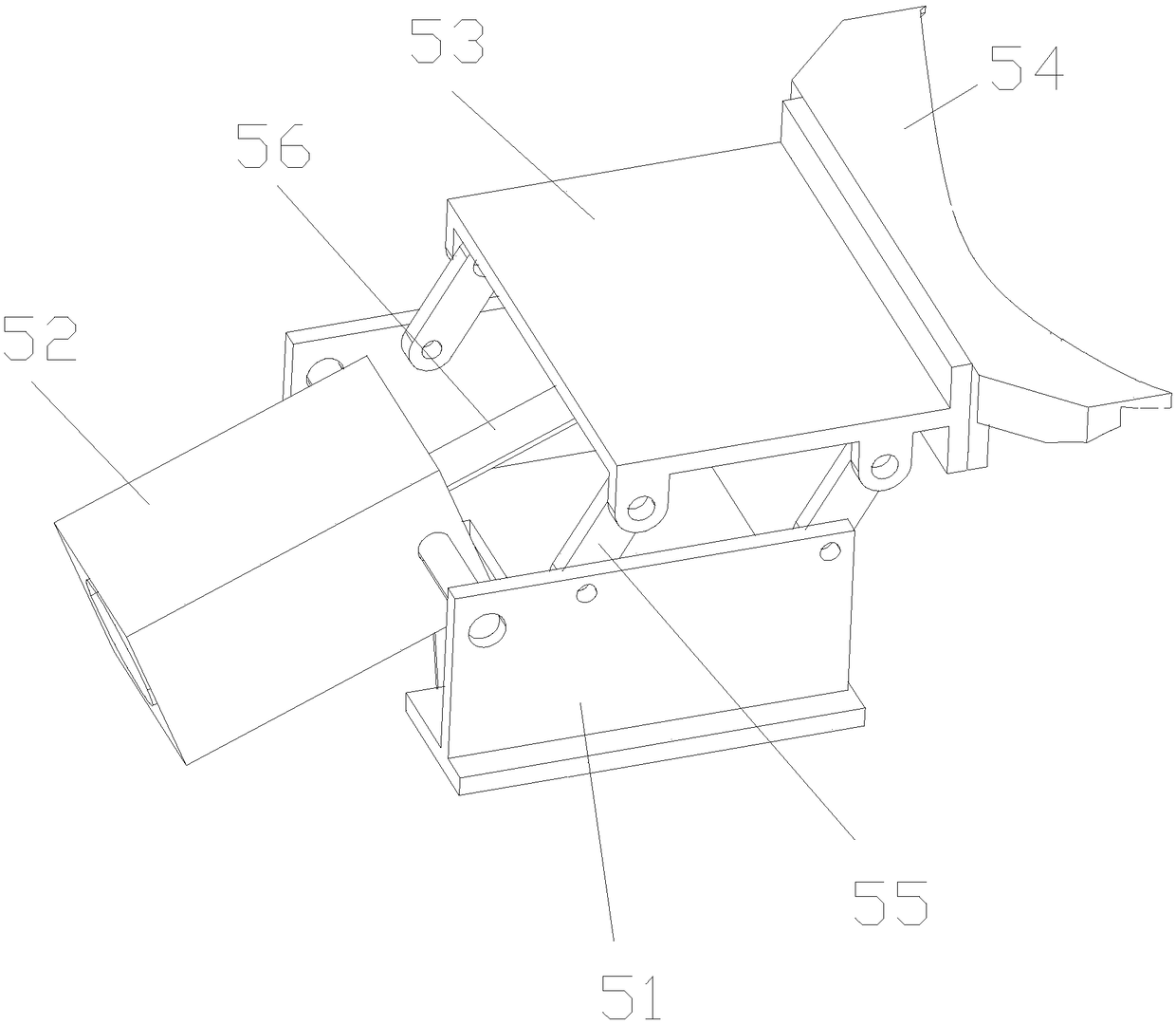 Edge rolling process and device for aluminum alloy door cover with large opening angle