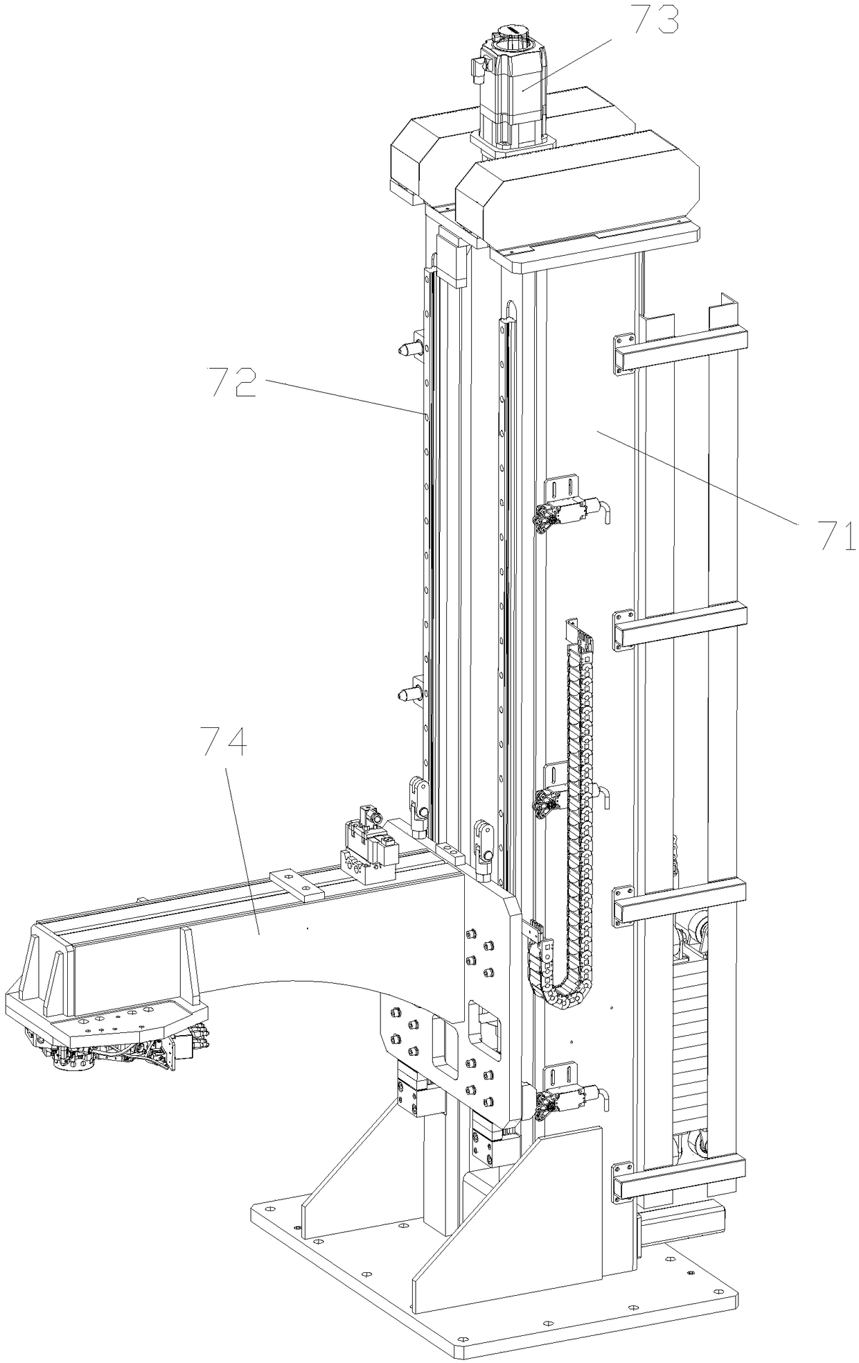 Edge rolling process and device for aluminum alloy door cover with large opening angle