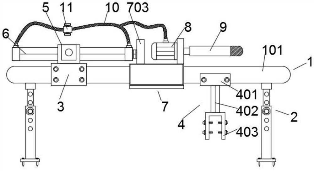 Frame foundation type emulsion drilling machine for coal mine