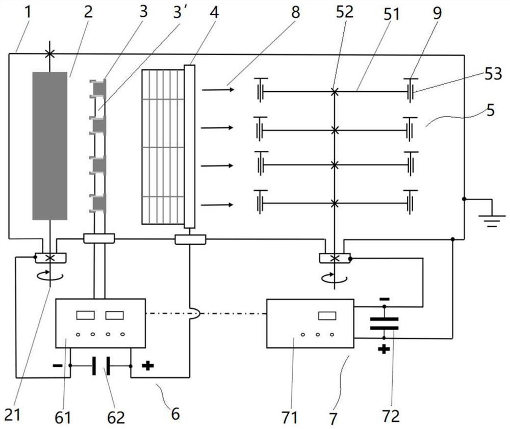 Arc ion coating device and coating method